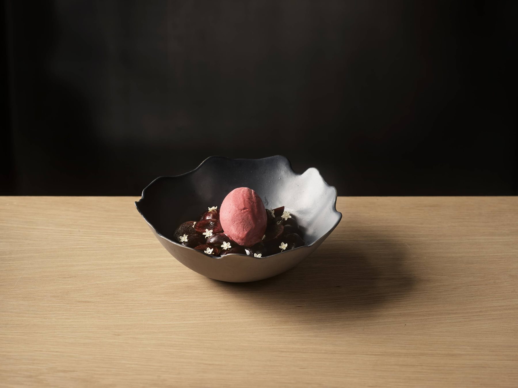 woodcut mothers day chocolate mousse dessert