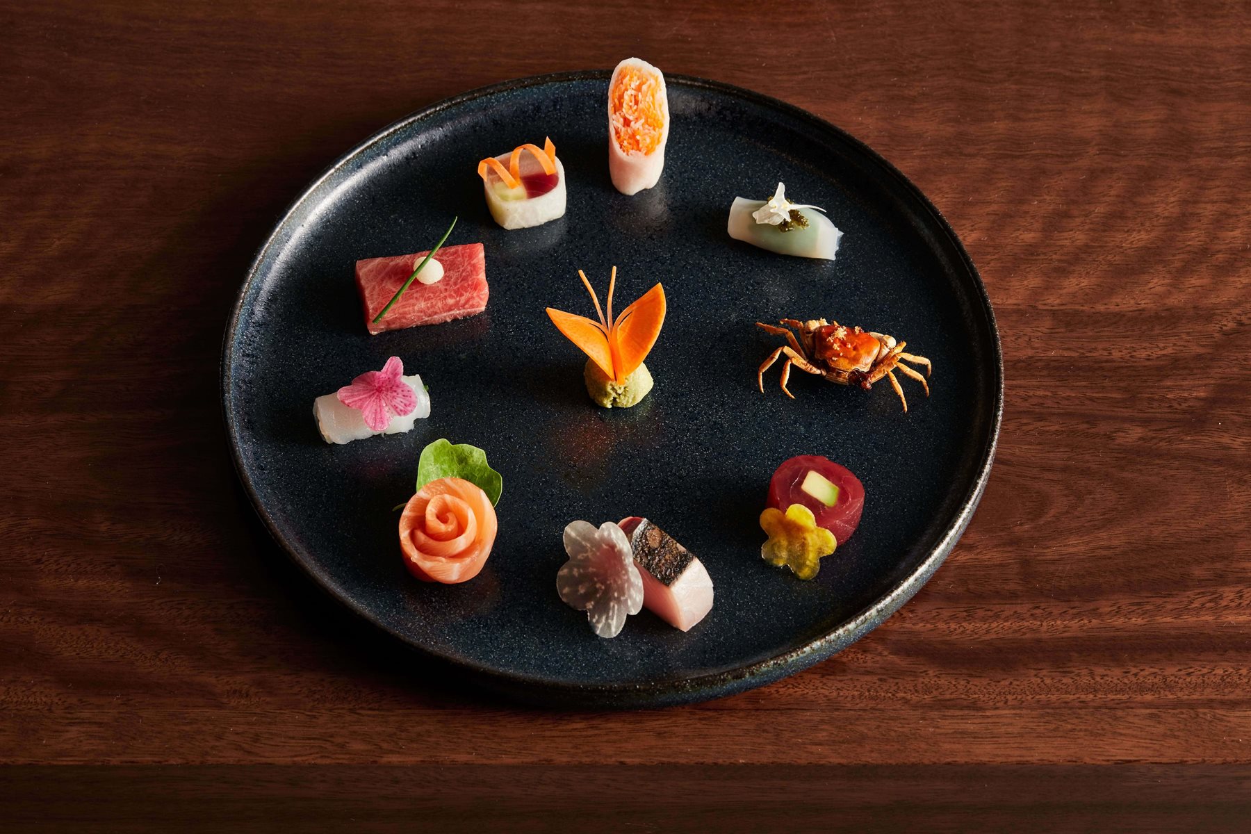 Chef Yoshii's sashimi dish